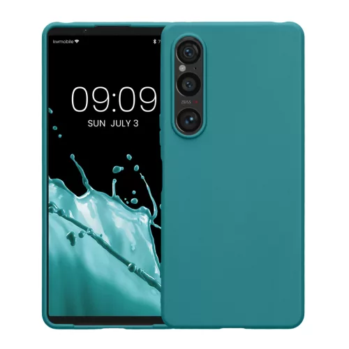 Θήκη Kwmobile για Sony Xperia 1 VI, Μπλε, Σιλικόνη, KWM000021TR003C