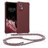 Θήκη Kwmobile με κορδόνι για Motorola Edge 30 Neo, Μωβ, Σιλικόνη, KWM0000199S003C