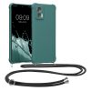 Θήκη Kwmobile με κορδόνι για Motorola Edge 30 Neo, Πράσινη, Σιλικόνη, KWM0000199S005C