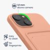 Θήκη Kwmobile για Apple iPhone 15, Ανοιχτό ροζ, Σιλικόνη, KWM000020EM008C
