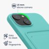Θήκη Kwmobile για Apple iPhone 15, Ανοιχτό Πράσινο, Σιλικόνη, KWM000020EM009C