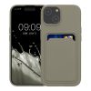 Θήκη Kwmobile για Apple iPhone 15, Γκρι, Σιλικόνη, KWM000020EM011C
