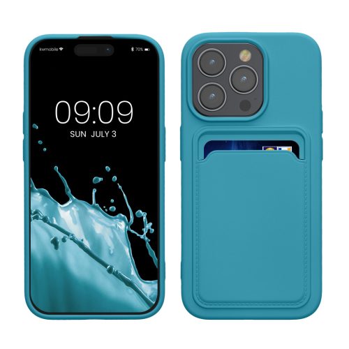 Θήκη Kwmobile για Apple iPhone 15 Pro, Ανοιχτό Μπλε, Σιλικόνη, KWM000020EO007C