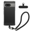 Θήκη Kwmobile με αποσπώμενο κορδόνι για Google Pixel 7, Διαφανής/Μαύρη, Σιλικόνη, KWM000020PC001C