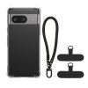 Θήκη Kwmobile με αποσπώμενο κορδόνι για Google Pixel 7, Διαφανής/Μαύρη, Σιλικόνη, KWM000020PC001C