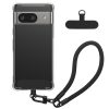 Θήκη Kwmobile με αποσπώμενο κορδόνι για Google Pixel 8a, Διαφανής/Μαύρη, Σιλικόνη, KWM000020PE001C