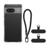 Θήκη Kwmobile με αποσπώμενο κορδόνι για Google Pixel 8a, Διαφανής/Μαύρη, Σιλικόνη, KWM000020PE001C