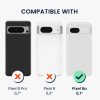 Θήκη Kwmobile με αποσπώμενο κορδόνι για Google Pixel 8a, Διαφανής/Μαύρη, Σιλικόνη, KWM000020PE001C
