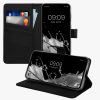 Θήκη Kwmobile για Samsung Galaxy A55 5G, Μαύρη, Οικολογικό δέρμα/Σιλικόνη, KWM000021TS001C