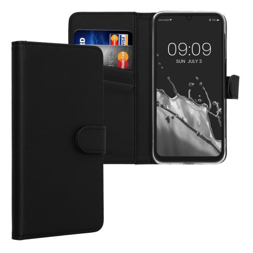 Θήκη Kwmobile για Samsung Galaxy A25, Μαύρη, Οικολογικό δέρμα/Σιλικόνη, KWM000021TU001C