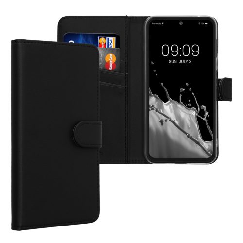 Θήκη Kwmobile για Samsung Galaxy A54 5G, Μαύρη, Οικολογικό δέρμα/Σιλικόνη, KWM000021UB001C