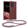 Θήκη Kwmobile με κορδόνι για Motorola Edge 40 Neo, Μωβ, Σιλικόνη, KWM000022NX003C