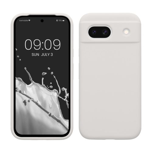 Θήκη Kwmobile για Google Pixel 8a, Λευκή, Σιλικόνη, KWM000020KQ022C