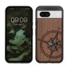 Θήκη Kwmobile για Google Pixel 8a, Καφέ, Ξύλο/Σιλικόνη, KWM000020KV004C