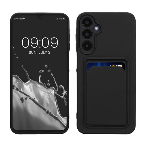 Θήκη Kwmobile για Samsung Galaxy A25, Μαύρη, Σιλικόνη, KWM000021TJ001C