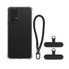 Θήκη Kwmobile με αποσπώμενο κορδόνι για Samsung Galaxy A53 5G, Διαφανής/Μαύρη, Σιλικόνη, KWM000021UE001C