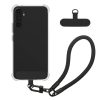 Θήκη Kwmobile με αποσπώμενο κορδόνι για Samsung Galaxy A54 5G, Διαφανής/Μαύρη, Σιλικόνη, KWM000021UI001C