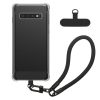 Θήκη Kwmobile με αποσπώμενο κορδόνι για Samsung Galaxy S10, Διαφανής/Μαύρη, Σιλικόνη, KWM000021UJ001C