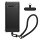 Θήκη Kwmobile με αποσπώμενο κορδόνι για Samsung Galaxy S10, Διαφανής/Μαύρη, Σιλικόνη, KWM000021UJ001C