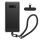Θήκη Kwmobile με αποσπώμενο κορδόνι για Samsung Galaxy S10e, Διαφανής/Μαύρη, Σιλικόνη, KWM000021UK001C