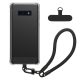 Θήκη Kwmobile με αποσπώμενο κορδόνι για Samsung Galaxy S10e, Διαφανής/Μαύρη, Σιλικόνη, KWM000021UK001C