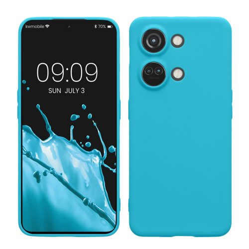 Θήκη Kwmobile για OnePlus Nord 3 5G, Ανοιχτό Μπλε, Σιλικόνη, KWM0000204U009C