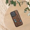Θήκη Kwmobile για Apple iPhone 15 Pro, Καφέ, Ξύλινη/Σιλικόνη, KWM000020EI003C
