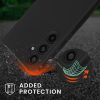 Θήκη Kwmobile με κορδόνι για Samsung Galaxy A35, μαύρη, σιλικόνη, KWM000021TN001C