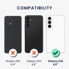Θήκη Kwmobile με κορδόνι για Samsung Galaxy A35, μαύρη, σιλικόνη, KWM000021TN001C