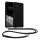 Θήκη Kwmobile με κορδόνι για Samsung Galaxy A55 5G, μαύρη, σιλικόνη, KWM000021UM001C