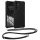 Θήκη Kwmobile με κορδόνι για Samsung Galaxy A15 5G, μαύρη, σιλικόνη, KWM000021UN001C