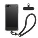 Θήκη Kwmobile με αποσπώμενο κορδόνι για Apple iPhone SE (2022)/iPhone SE (2020)/iPhone 8, Διαφανής/Μαύρη, Σιλικόνη, KWM000022TJ001C