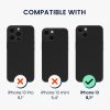 Θήκη Kwmobile με αποσπώμενο κορδόνι για Apple iPhone 13, Διαφανής/Μαύρη, Σιλικόνη, KWM000022TL001C