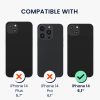Θήκη Kwmobile με αποσπώμενο κορδόνι για Apple iPhone 14, Διαφανής/Μαύρη, Σιλικόνη, KWM000022TM001C