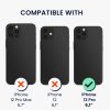 Θήκη Kwmobile με αποσπώμενο κορδόνι για Apple iPhone 12 Pro, Διαφανής/Μαύρη, Σιλικόνη, KWM000022TO001C