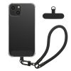 Θήκη Kwmobile με αποσπώμενο κορδόνι για Apple iPhone 15, Διαφανής/Μαύρη, Σιλικόνη, KWM000022TP001C