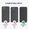 Θήκη Kwmobile με αποσπώμενο κορδόνι για Apple iPhone 15, Διαφανής/Μαύρη, Σιλικόνη, KWM000022TP001C