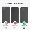 Θήκη Kwmobile με αποσπώμενο κορδόνι για Apple iPhone 15 Pro, Διαφανής/Μαύρη, Σιλικόνη, KWM000022TQ001C