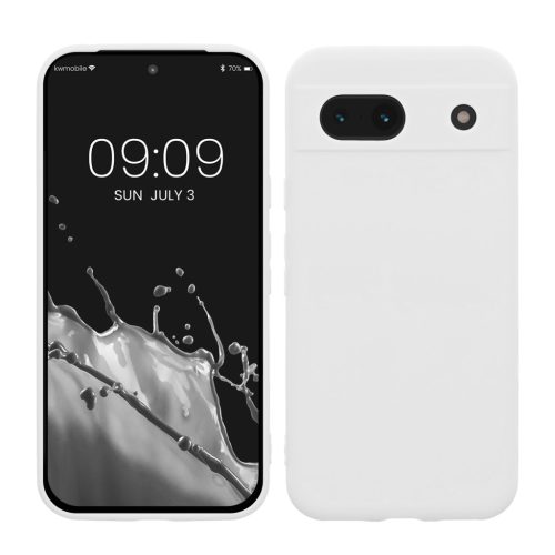 Θήκη Kwmobile για Google Pixel 8a, Λευκή, Σιλικόνη, KWM000020KU023C