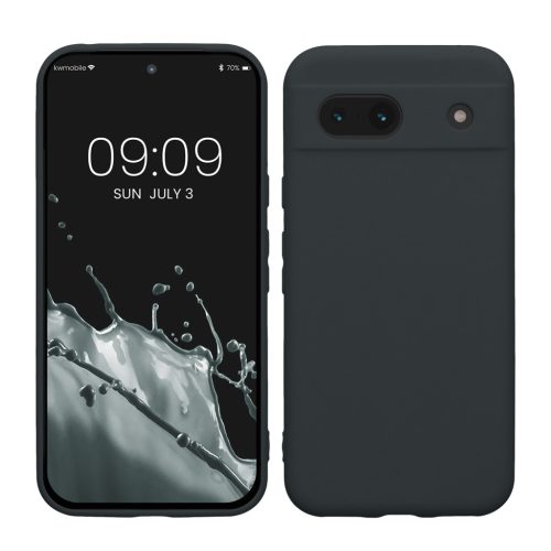 Θήκη Kwmobile για Google Pixel 8a, Σκούρο μπλε, Σιλικόνη, KWM000020KU024C