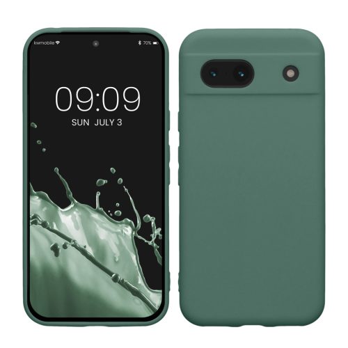 Θήκη Kwmobile για Google Pixel 8a, Πράσινη, Σιλικόνη, KWM000020KU026C