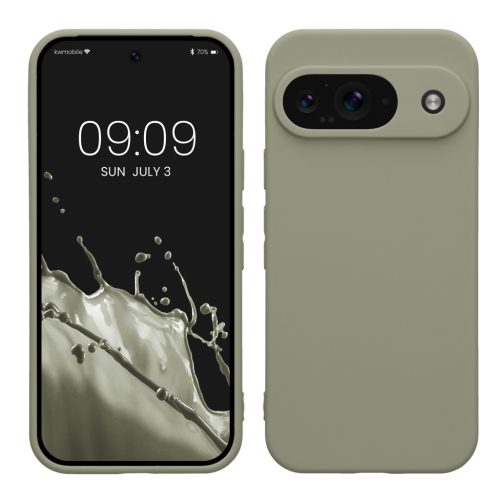Θήκη Kwmobile για Google Pixel 9, ανοιχτό πράσινο, σιλικόνη, KWM000020PG009C