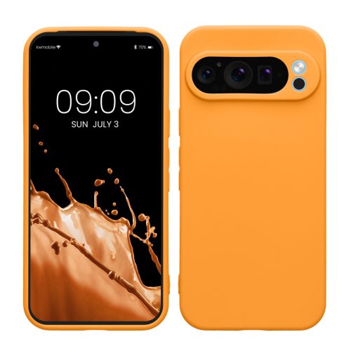 Θήκη Kwmobile για Google Pixel 9 Pro, Πορτοκαλί, Σιλικόνη, KWM000020PH002C