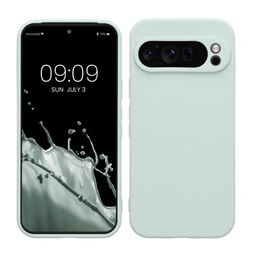 Θήκη Kwmobile για Google Pixel 9 Pro, ανοιχτό πράσινο, σιλικόνη, KWM000020PH005C
