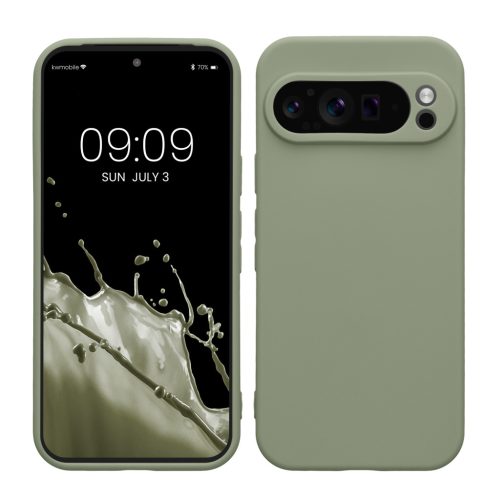 Θήκη Kwmobile για Google Pixel 9 Pro, ανοιχτό πράσινο, σιλικόνη, KWM000020PH009C