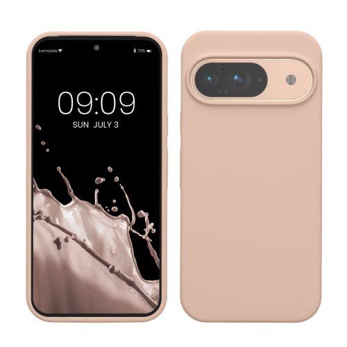 Θήκη Kwmobile για Google Pixel 9/Pixel 9 Pro, Κρεμ, Σιλικόνη, KWM000020PI001C