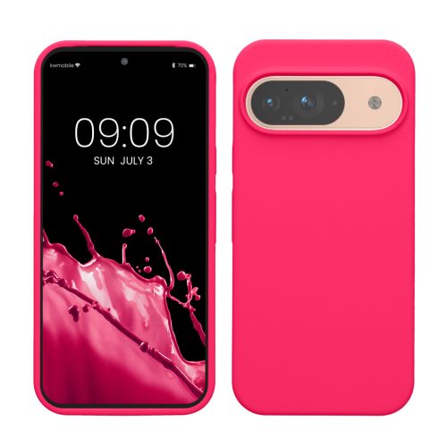 Θήκη Kwmobile για Google Pixel 9/Pixel 9 Pro, ροζ, σιλικόνη, KWM000020PI005C