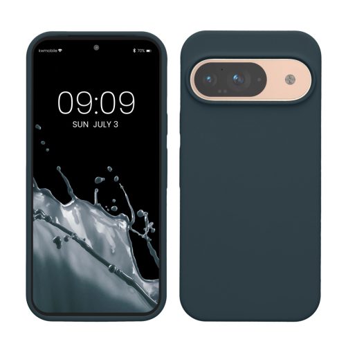 Θήκη Kwmobile για Google Pixel 9/Pixel 9 Pro, Σκούρο πράσινο, Σιλικόνη, KWM000020PI014C