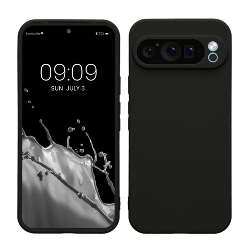 Θήκη Kwmobile για Google Pixel 9 Pro XL, Μαύρη, Σιλικόνη, KWM000020PU004C