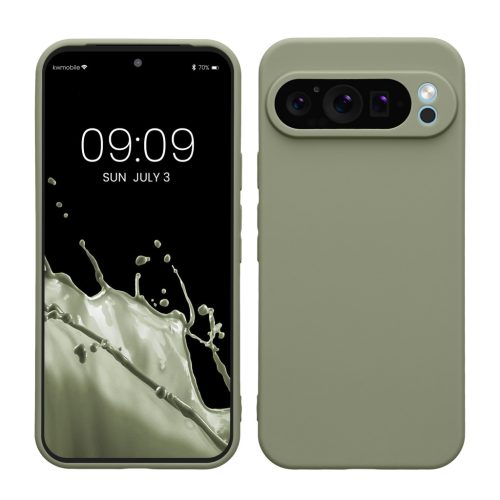 Θήκη Kwmobile για Google Pixel 9 Pro XL, ανοιχτό πράσινο, σιλικόνη, KWM000020PU007C